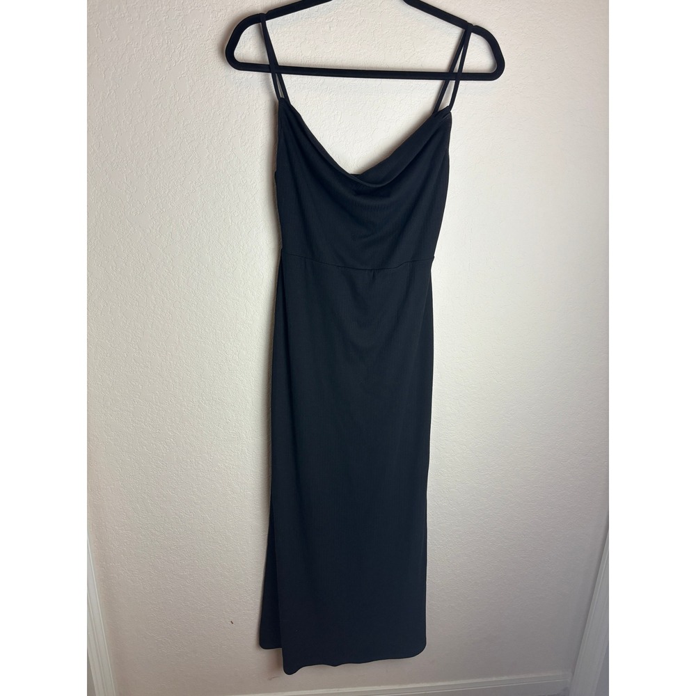 House of Harlow 1960 Black Sleeveless Ribbed Maxi Dress - Women's Size Small